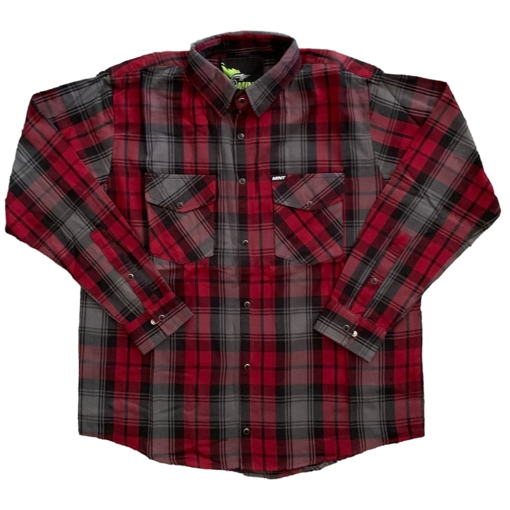 NWT Mint Speed Shop Flannel